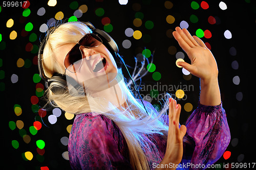 Image of Beautiful female dancing