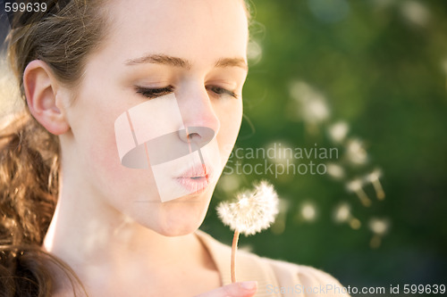 Image of Girl make a wish