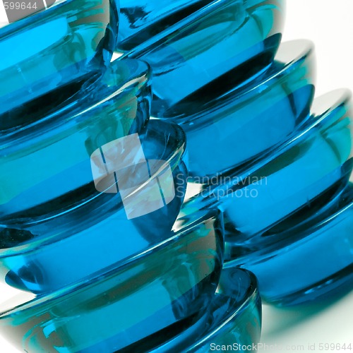 Image of blue glass abstraction