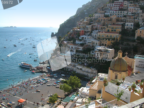 Image of Positano view, Italy