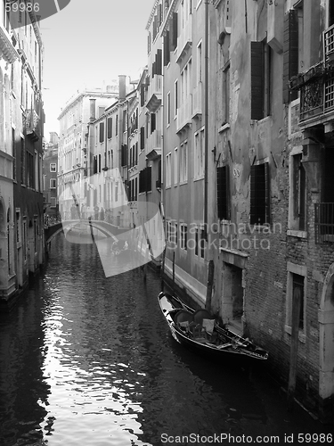 Image of B&W Venice Canal