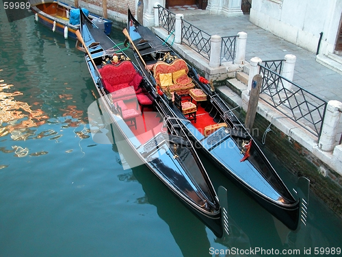 Image of Gondolas Venice Italy