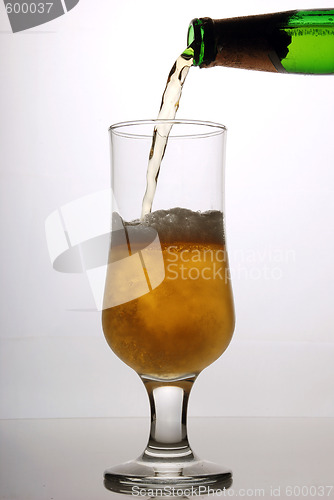 Image of Glass of beer close-up