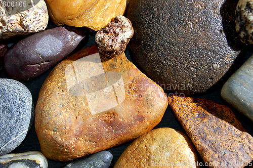 Image of abstract background with colorful stones