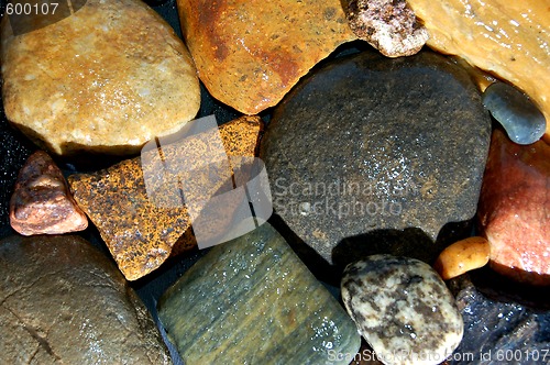 Image of abstract background with colorful stones