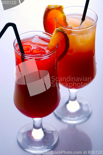 Image of colorful cocktails 