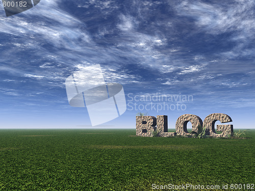 Image of blog rock