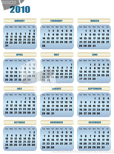 Image of 2010 Year calendar