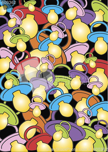 Image of background out of baby soothers