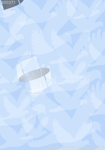 Image of background with transparent pigeons