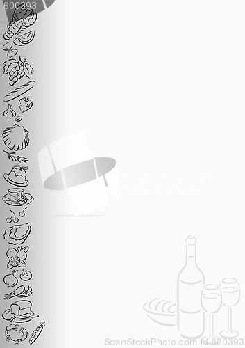 Image of background with a line of food symbols