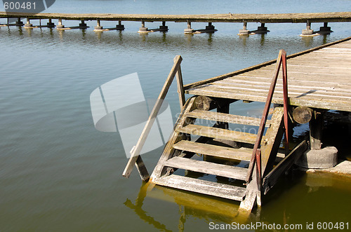 Image of Downstairs into water