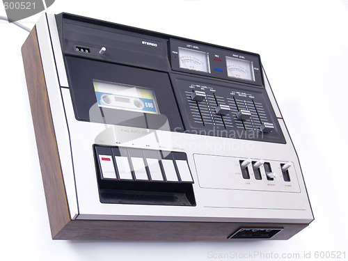 Image of vintage audio cassette deck