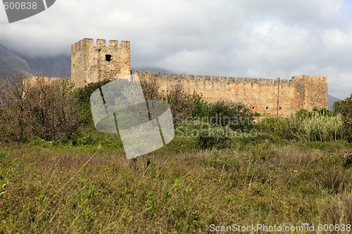 Image of Frangokastelli castle Crete from the south