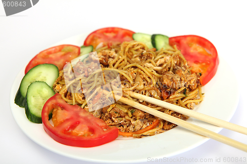 Image of Chinese chicken, chilli and garlic noodles