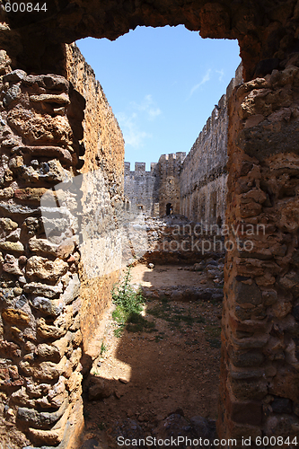 Image of Inside Frangokastello castle ruins
