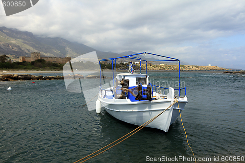Image of Fishing boat and castle