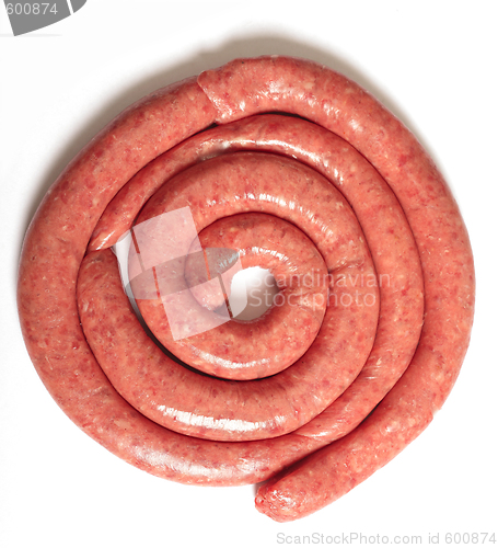 Image of Raw boerewors sausage coil