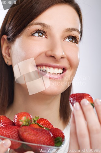 Image of Eating strawberry