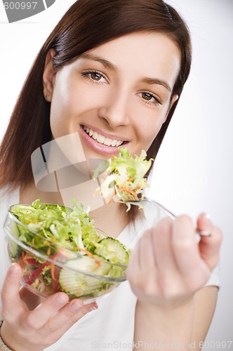 Image of Eating salad