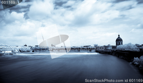 Image of Toulouse panoramic infrared cityscape