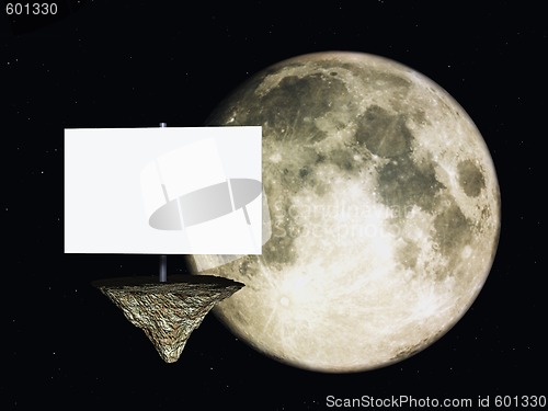 Image of sign and moon