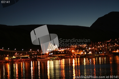 Image of Tromsø city lights
