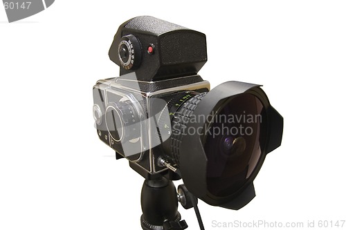 Image of Medium format camera with fisheye lens