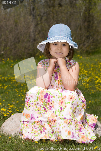 Image of Young Girl Thinking