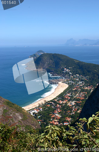 Image of Itacoatiara beach view of the Mourao Mountain top