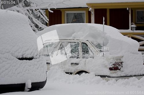 Image of snowed in cars