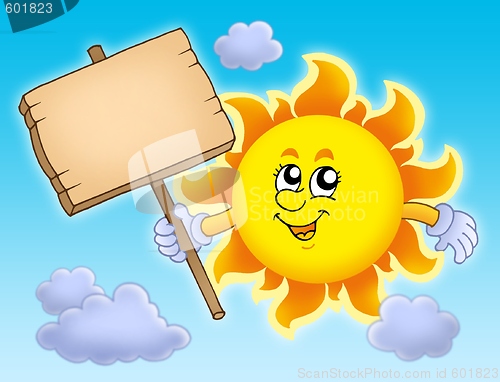 Image of Summer Sun with table on sky