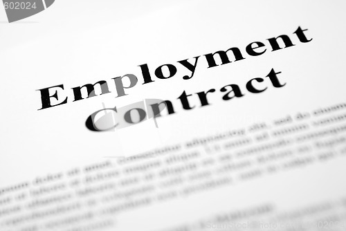 Image of Employment Contract