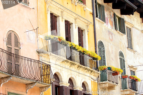 Image of facade in Verona, Italy