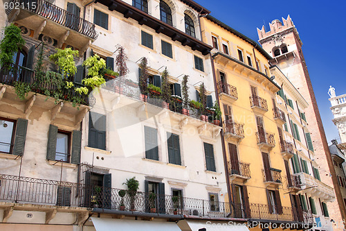 Image of facade in Verona, Italy