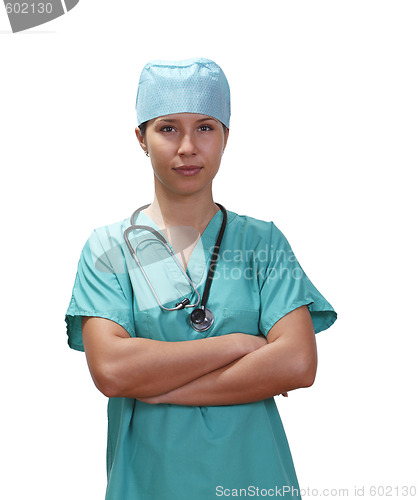 Image of Confident female doctor