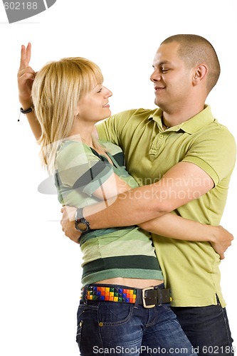 Image of embraced couple