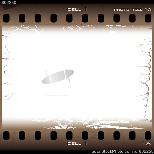 Image of brown grunge film cell