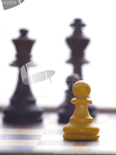 Image of lonely white pawn