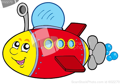 Image of Cartoon submarine