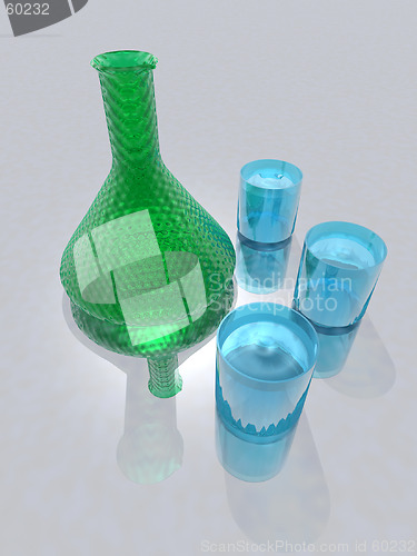 Image of Bottle And Glasses