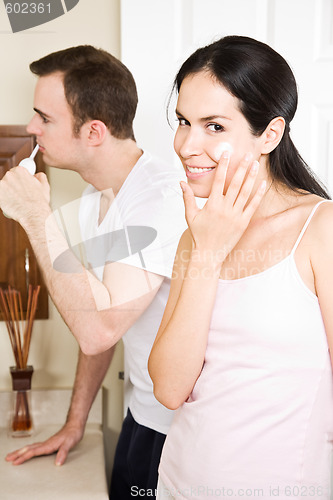 Image of Couple in the bathroom