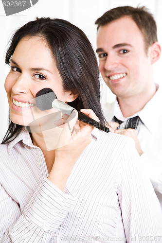 Image of Couple in the bathroom