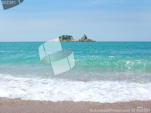 Image of Small Island in adriatic sea