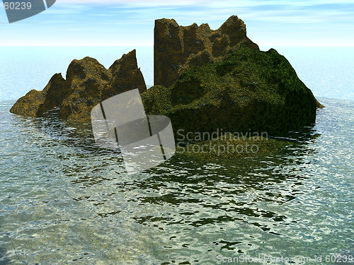 Image of Rocks In The Sea