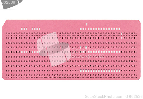 Image of Punched card