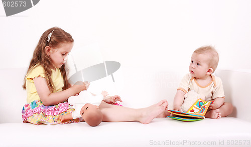 Image of Adorable kids playing