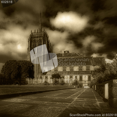 Image of Marshall's College in Aberdeen, UK Platinum print