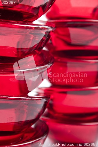 Image of red glass abstraction