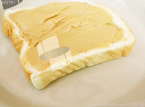 Image of Peanut butter bread on plate